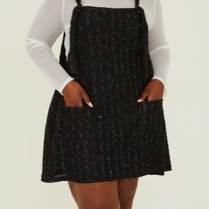 Leighton Shine Skirtall In Black Arula NWT